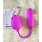 Rose 2 in 1 Rechargeable Vibration Massager For Women | Premium Silicone | HarboBD - Image 2