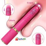 App Model Telescopic Up-Down Rechargeable Massager For Women | Premium Silicone | HarboBD - Image 2