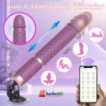 App Model Telescopic Up-Down Rechargeable Massager For Women | Premium Silicone | HarboBD - Image 7