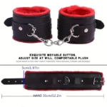 Pretty Fluffy BDSM Ankle Cuffs For Couple | Premium Adjustable Ankle Cuffs | HarboBD - Image 4